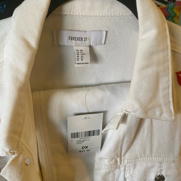 White Kisses Denim Skirt Set - Picture 3 of 3